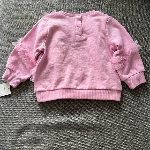 NWT! Habitual Pink Sweater and Blue Jeans Kids Set - Picture 4 of 7